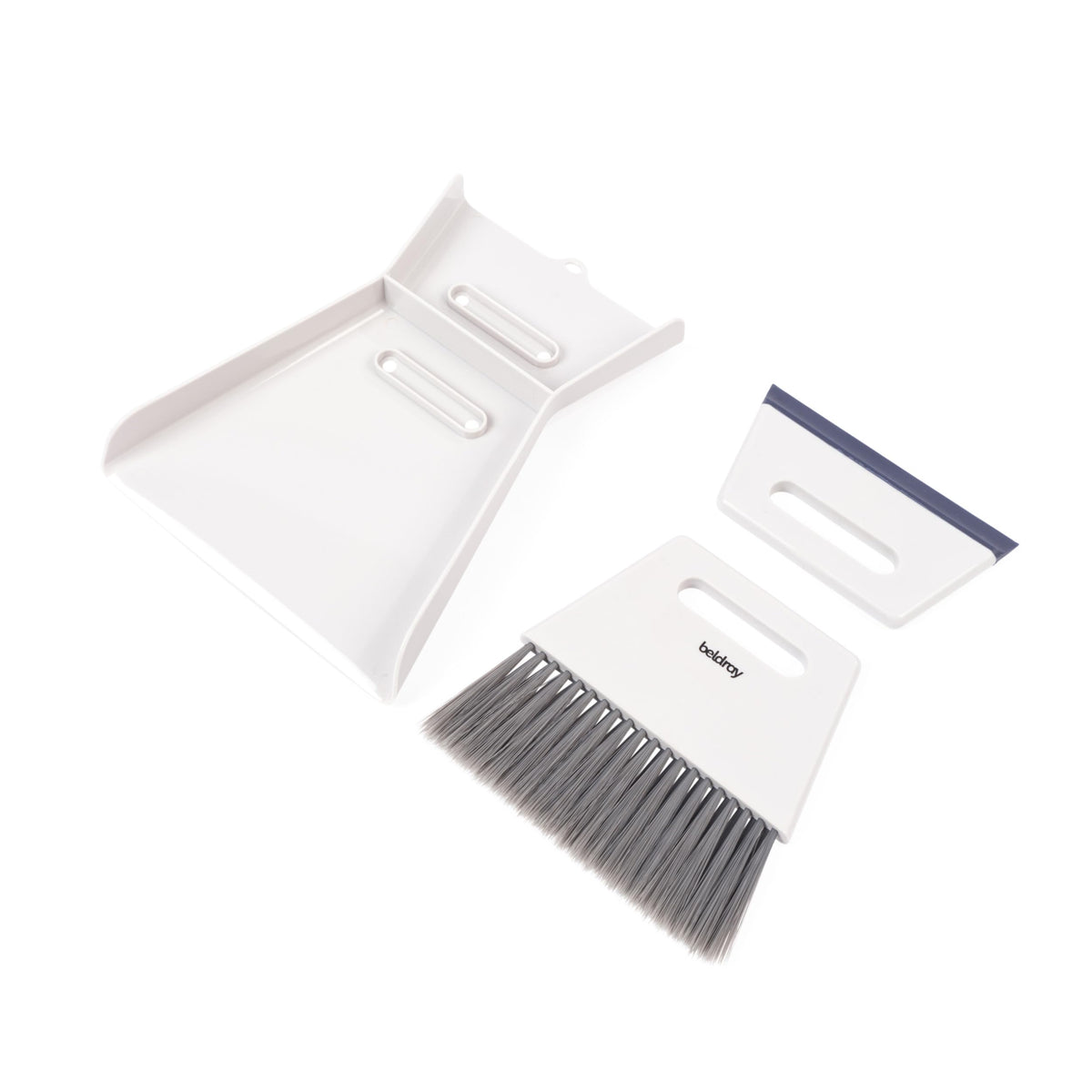 Beldray Deep Clean 2-in-1 Dustpan and Brush Set - Grey | Sweeps & Scrapes | Polypropylene 8