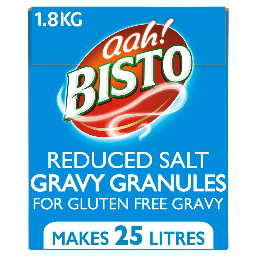 Bisto Gluten Free Reduced Salt Gravy Granules - 1.9kg Pack | Vegetarian & Vegan Friendly