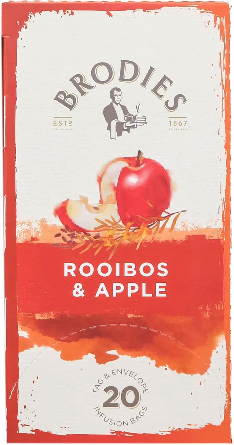 Brodies Rooibos and Apple Tea - Naturally Sweet & Caffeine-Free | 120 Tea Bags (6 x 20) 6