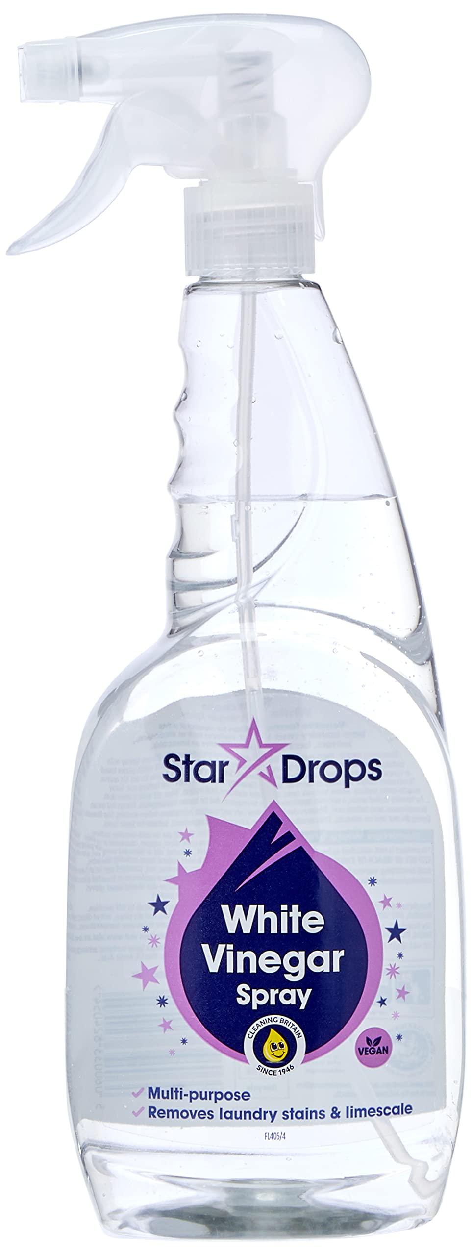 Stardrops White Vinegar All-Purpose Cleaner - Streak-Free Finish, Limescale & Stain Removal, 750ml 3