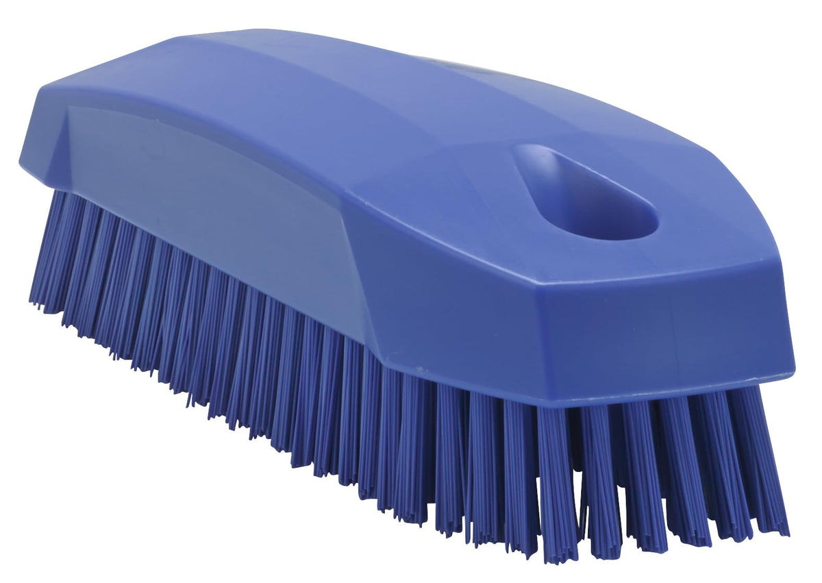 Vikan Bathroom Cleaning Brush - Stiff Bristles, Ergonomic Grip | Purple