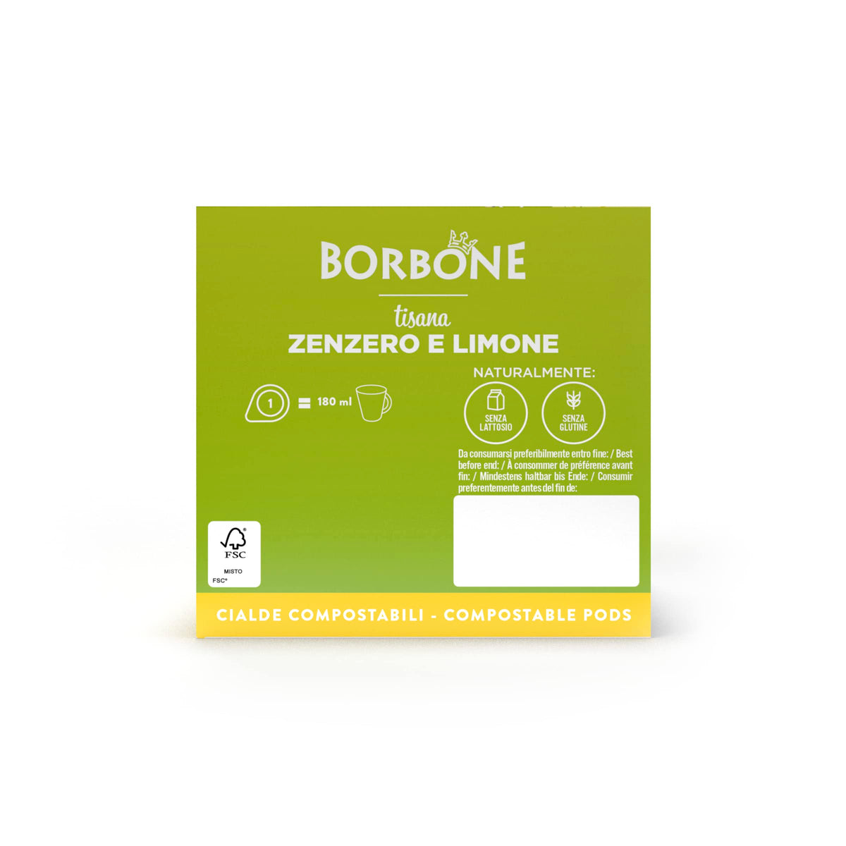 Caffè Borbone Ginger and Lemon Infusion - 72 ESE Pods | Herbal Tea | Gluten-Free 6