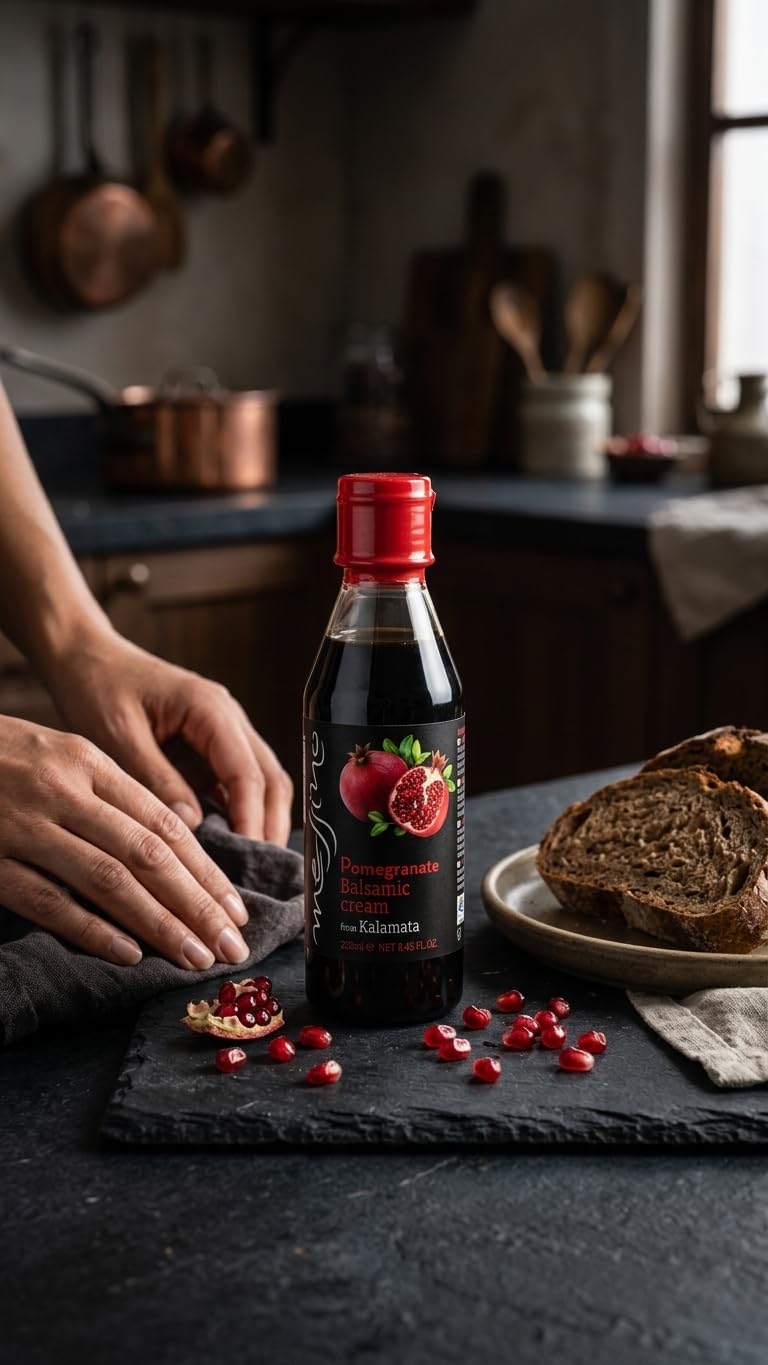 Messino Greek Pomegranate Balsamic Cream - 2 x 250ml Bottles (500ml Total) 7