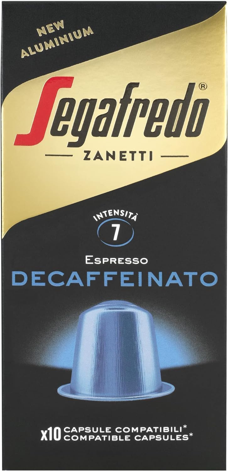 Segafredo Zanetti Aluminum Line Decaffeinated Capsules - Intensity 7 Medium Roast | 10 Count 2