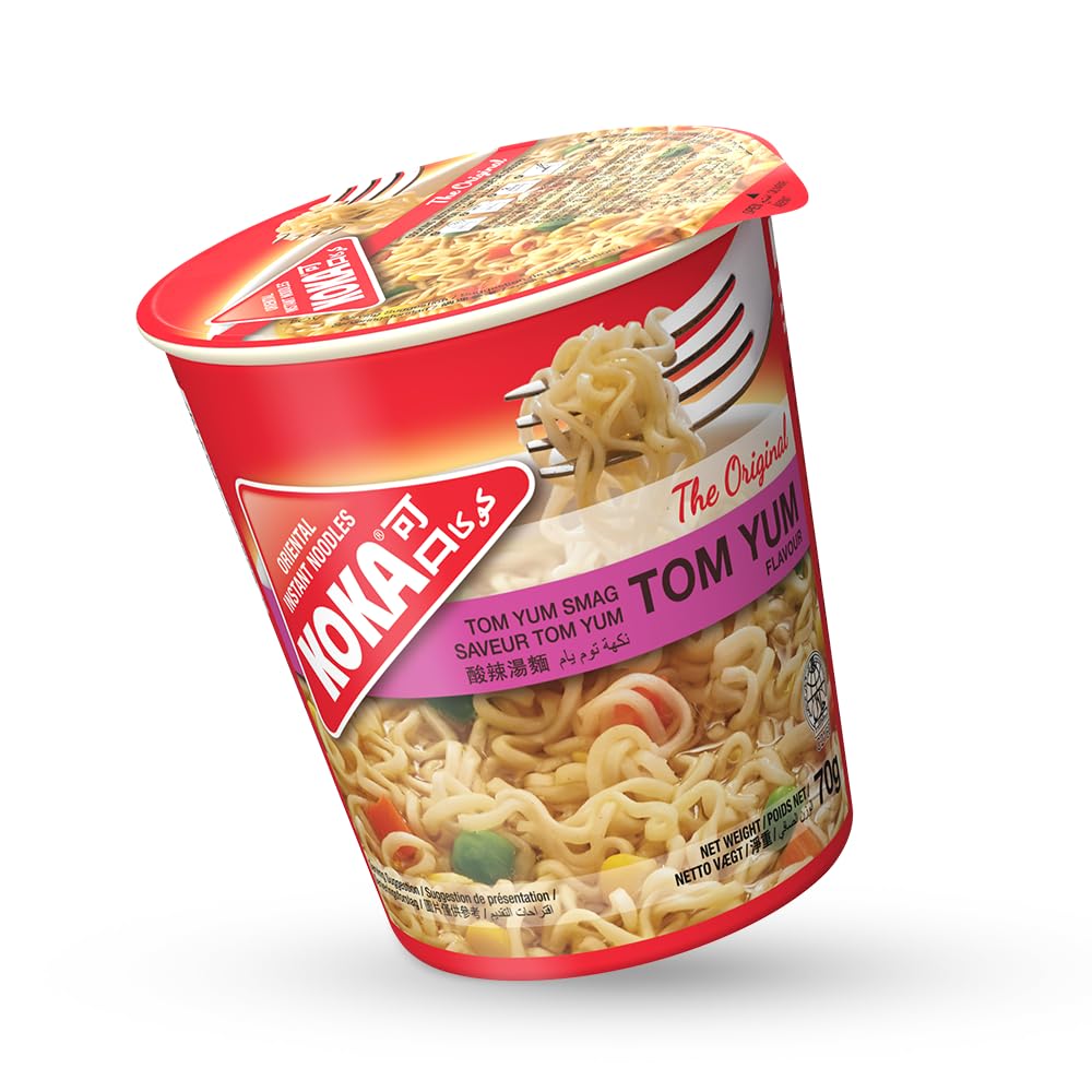 KOKA Original Tomyam Flavour Instant Noodles - 12 Cups x 70g