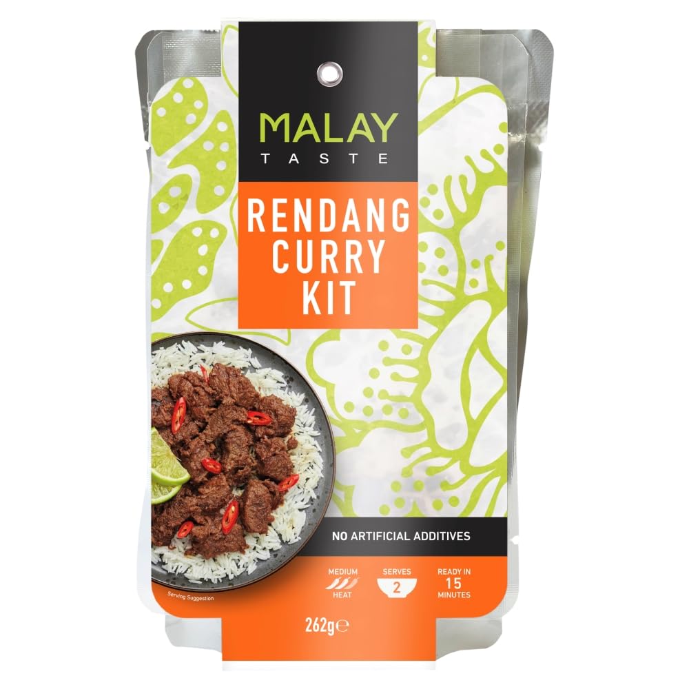 Malay Taste Rendang Curry Kit - Medium Heat | 262g | Ready in 15 Minutes 1