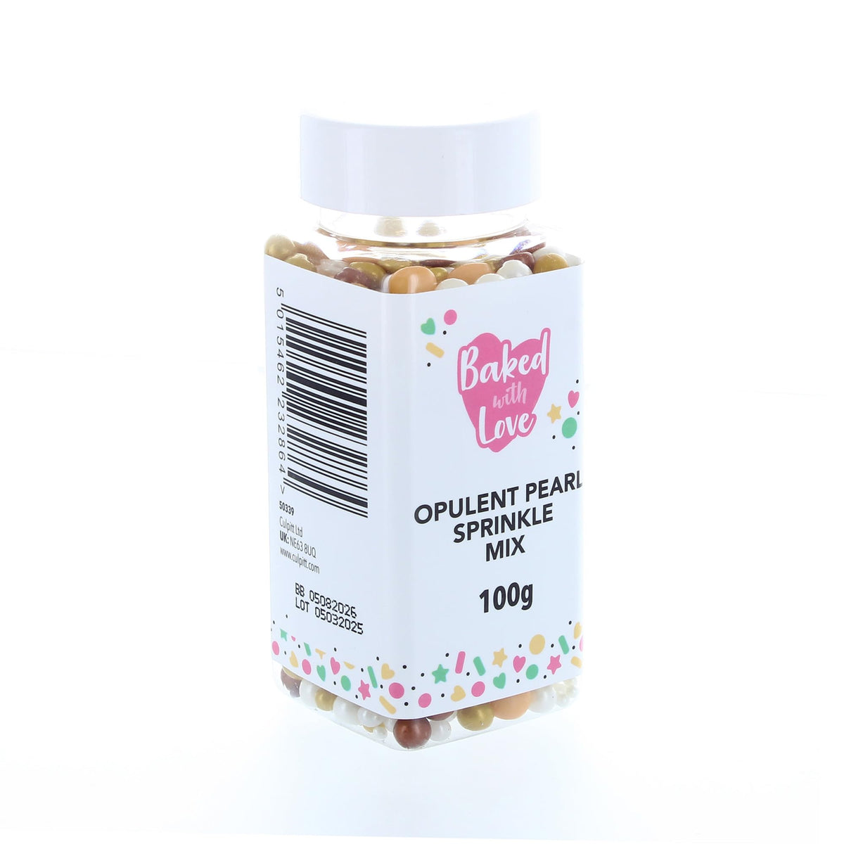 Baked With Love Opulent Pearl Sprinkles - 100g Edible Cake Decoration 6