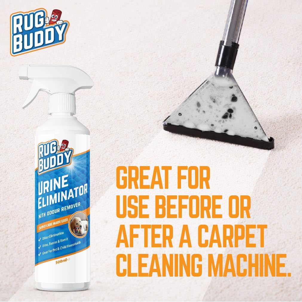 Rug Buddy Urine Eliminator - Enzyme-Based Stain & Odor Remover for Carpet & Upholstery | 500ml