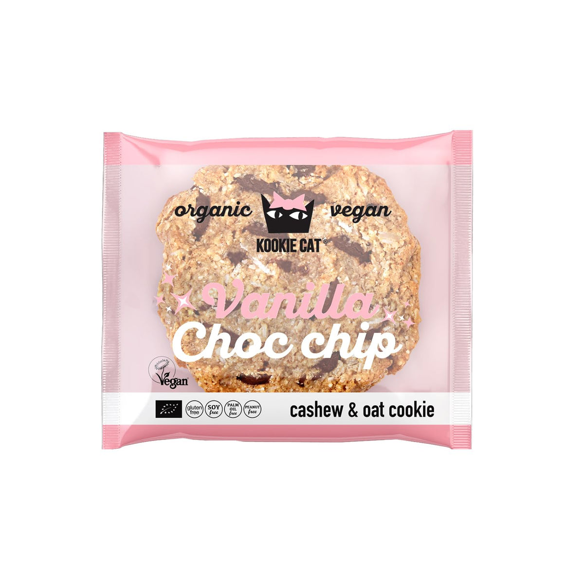 Kookie Cat Vanilla Choc Chip Cookies - Vegan, Gluten-Free, 12 Pack 3