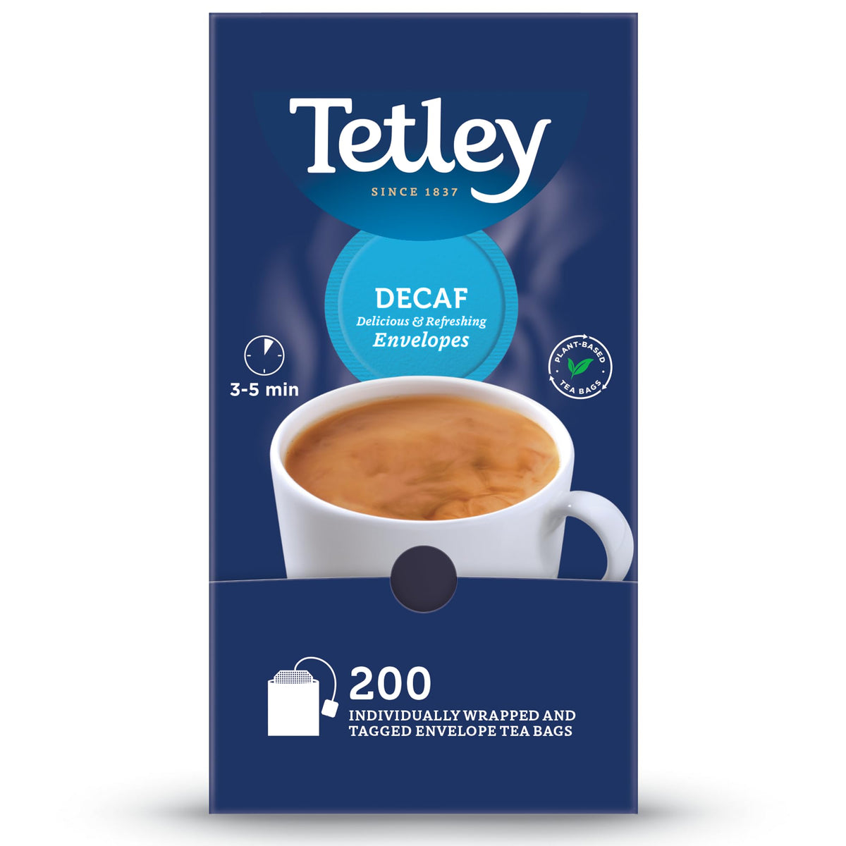 Tetley Everyday Original Decaf Black Tea Bags - Smooth Decaf Blend, 200 Count