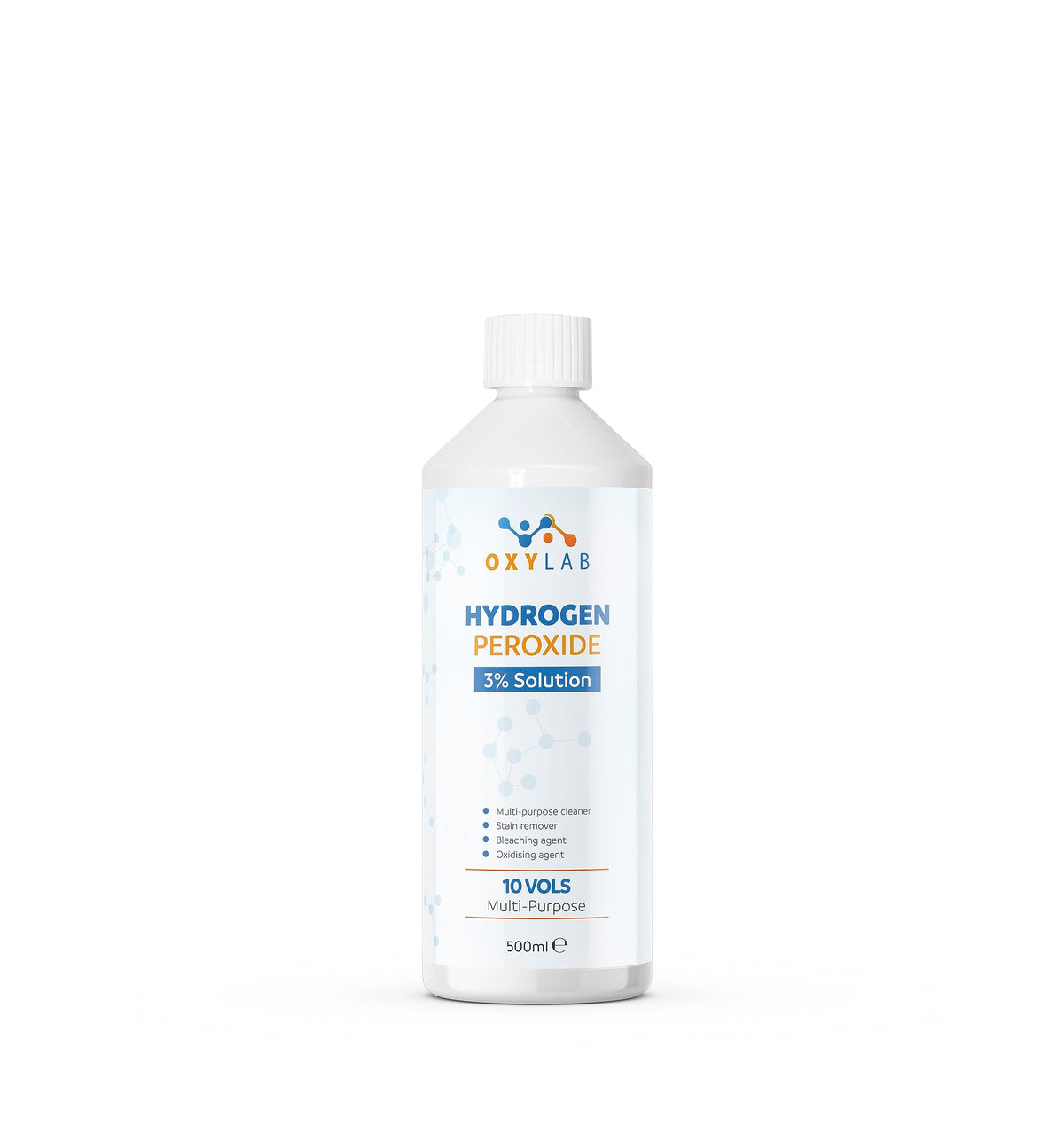 OxyLAB Hydrogen Peroxide 3% Solution - Multi-Purpose Cleaner & Stain Remover | 500ml | Made in UK 1