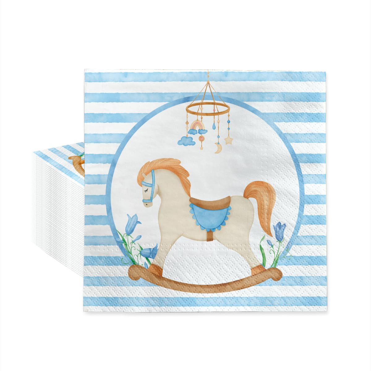 PAW Decor Collection Paper Napkins - Pastel Dream Blue, 33 x 33 cm, 20 Pack