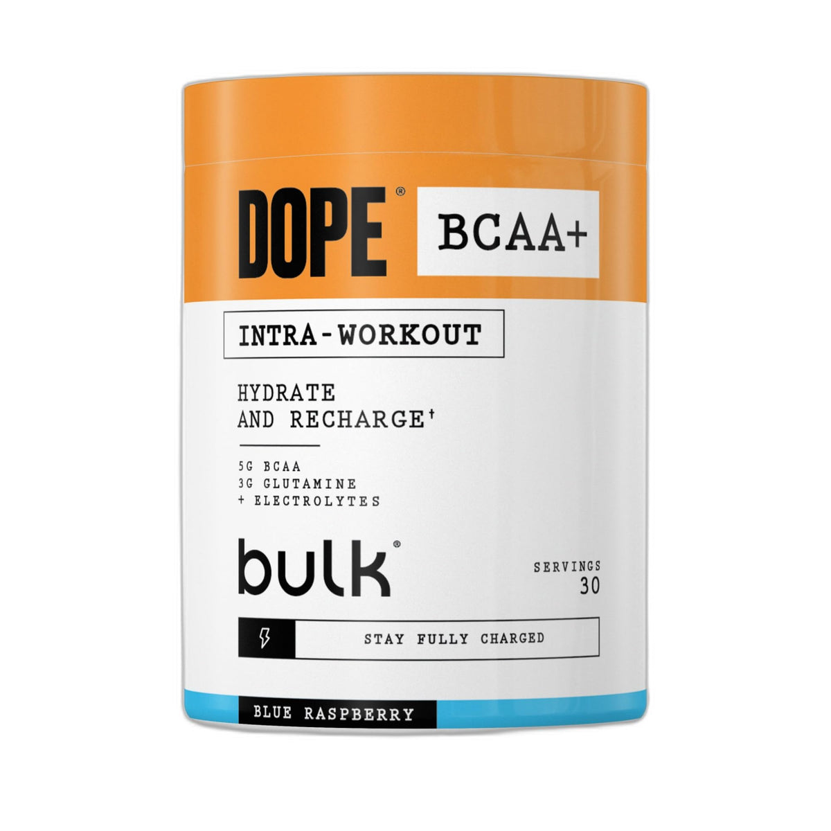 BULK POWDERS Dope BCAA+ Powder - Blue Raspberry, 360g 1