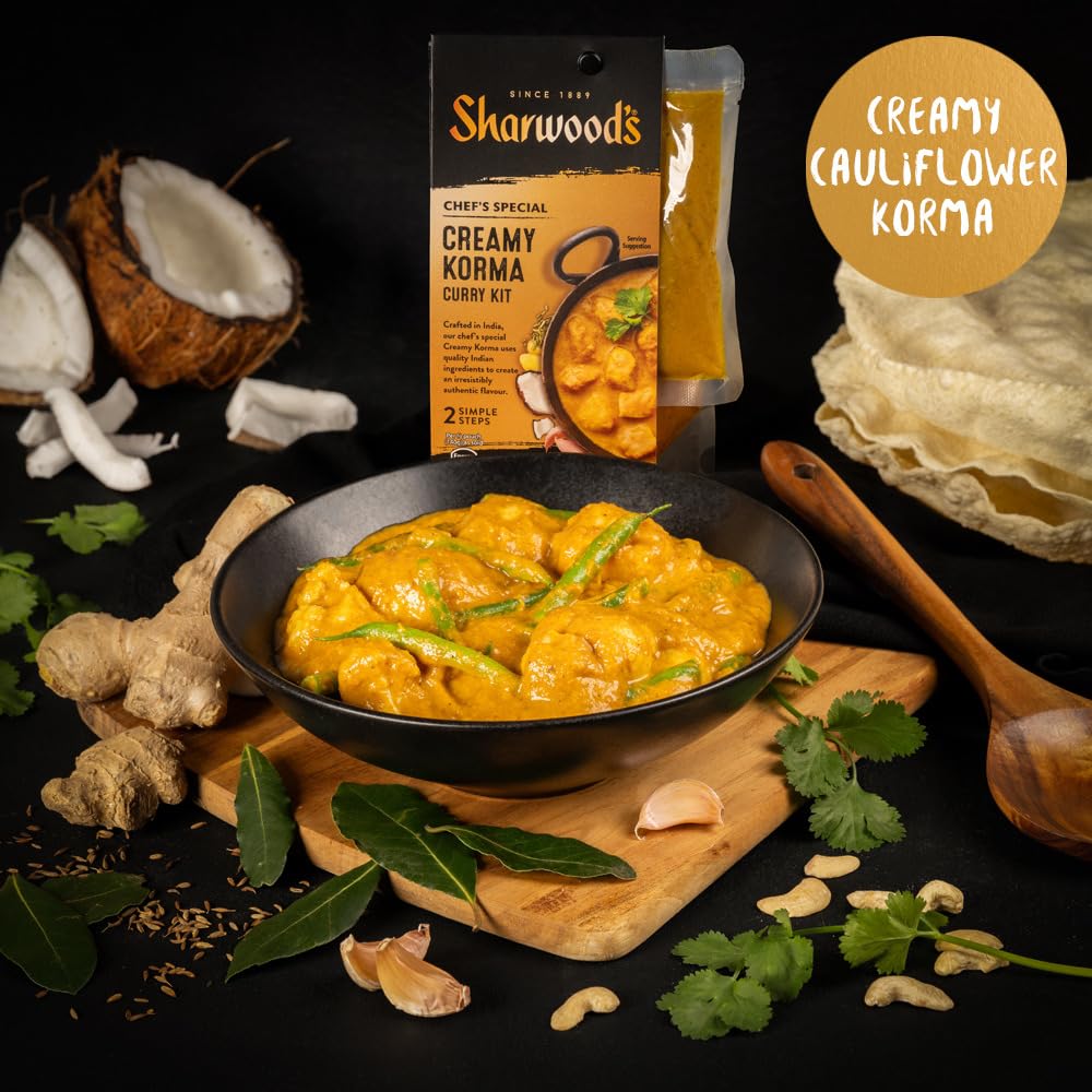 Sharwood's Chef's Special Creamy Korma Curry Kit - Mild & Creamy | 5 x 280g Kits 5