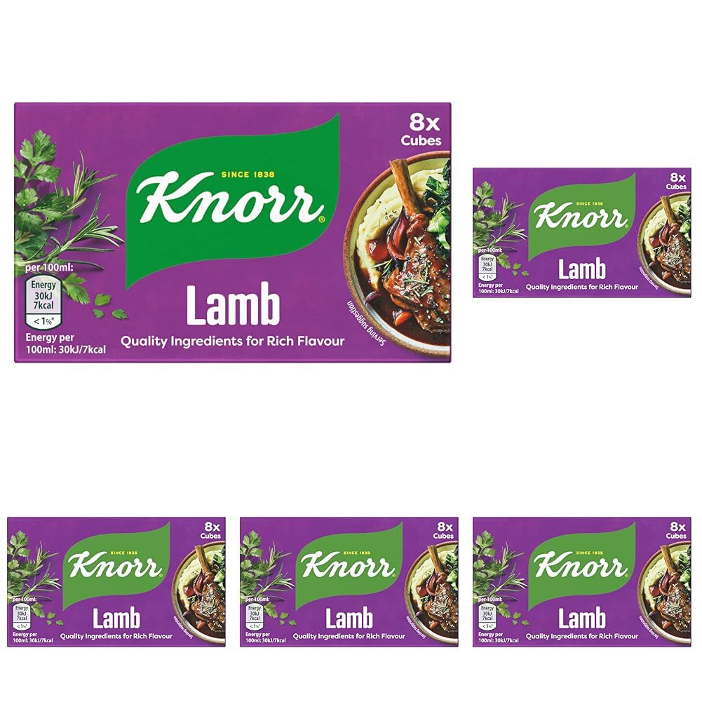 Knorr Lamb Stock Cubes - Gluten-Free, Rich Lamb Flavour | Pack of 40