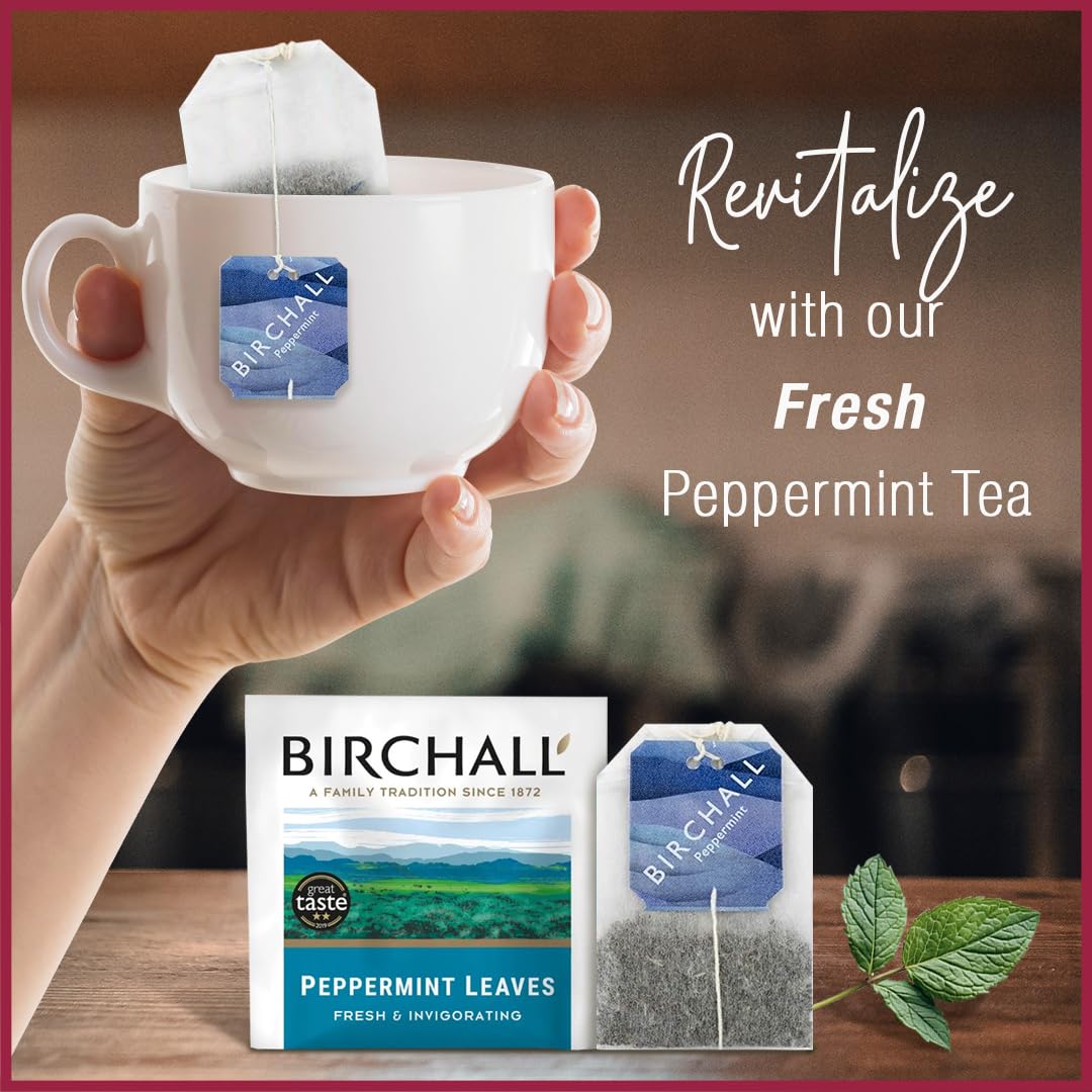 Birchall Peppermint Tea - Caffeine Free Herbal Tea, Supports Digestion | 25 Tea Bags (Pack of 2) 6