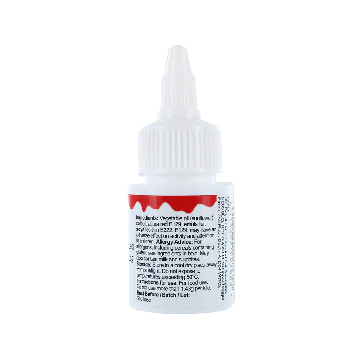 Colour Splash Oil Based Food Colouring - Red | 30ml Bottle 9