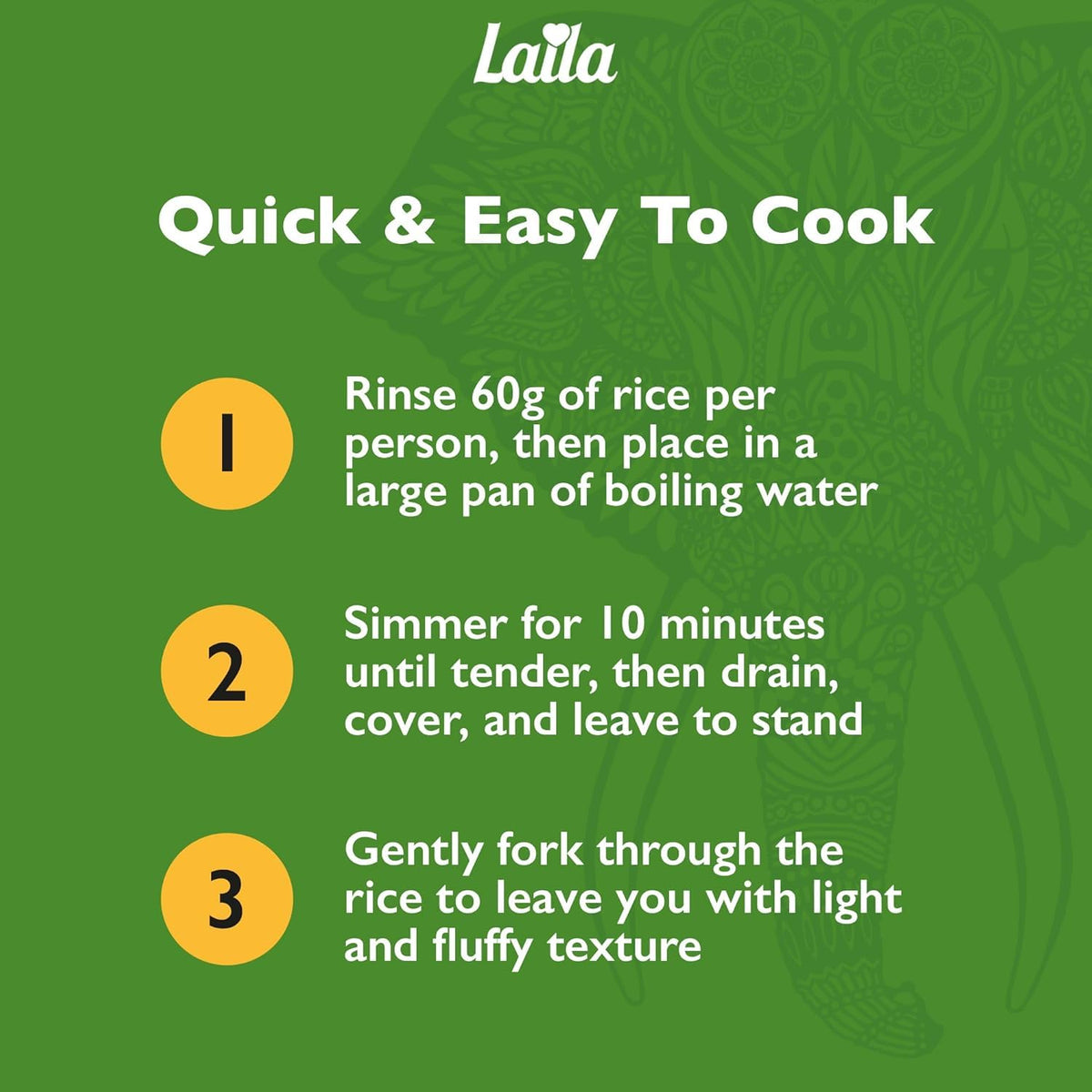 Laila 100% Pure Basmati Rice - 500g Bag | Long Grain | Gluten-Free 4