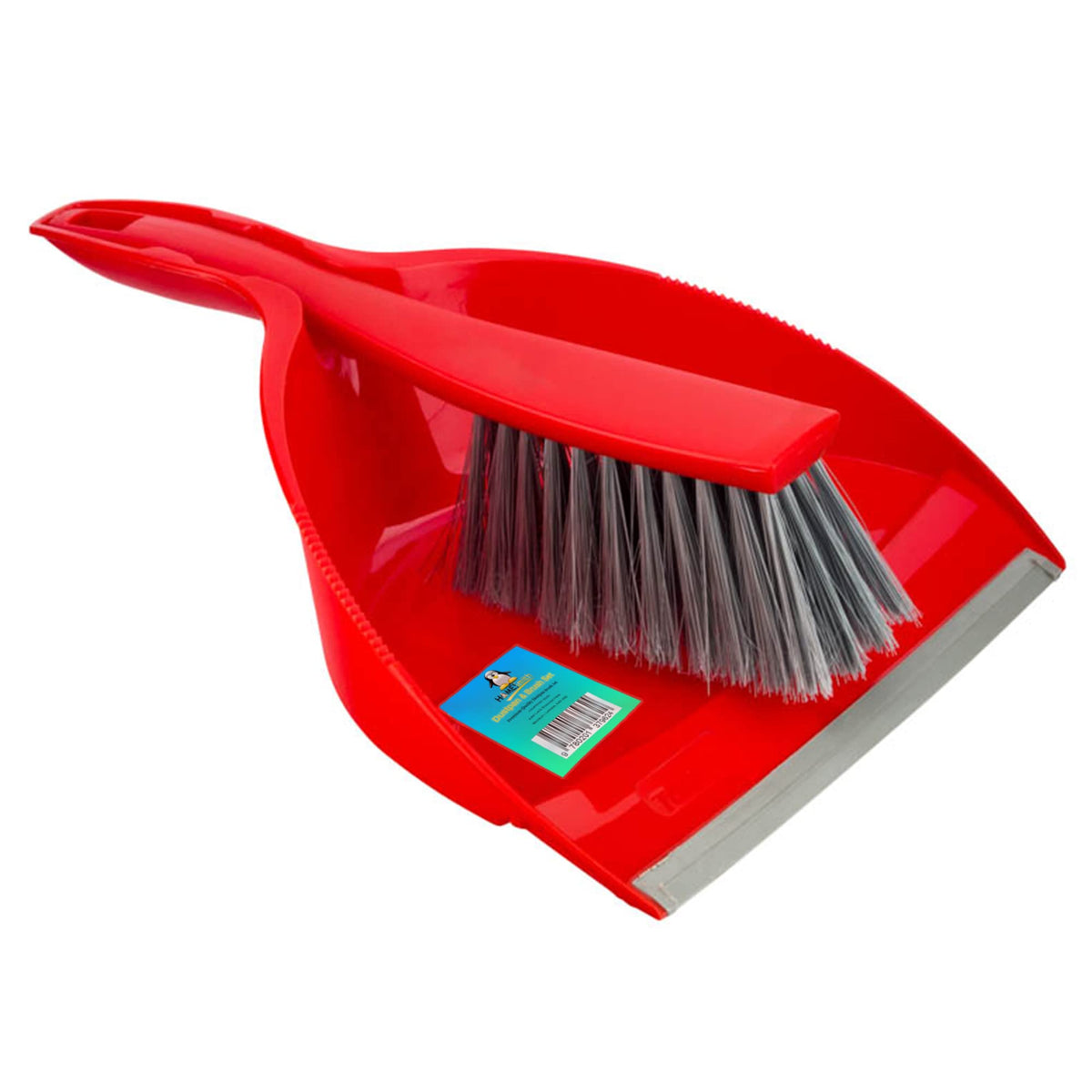 HomeSmith Dustpan & Brush Set - Made in Italy | Large Capacity Dustpan | Nylon Bristles