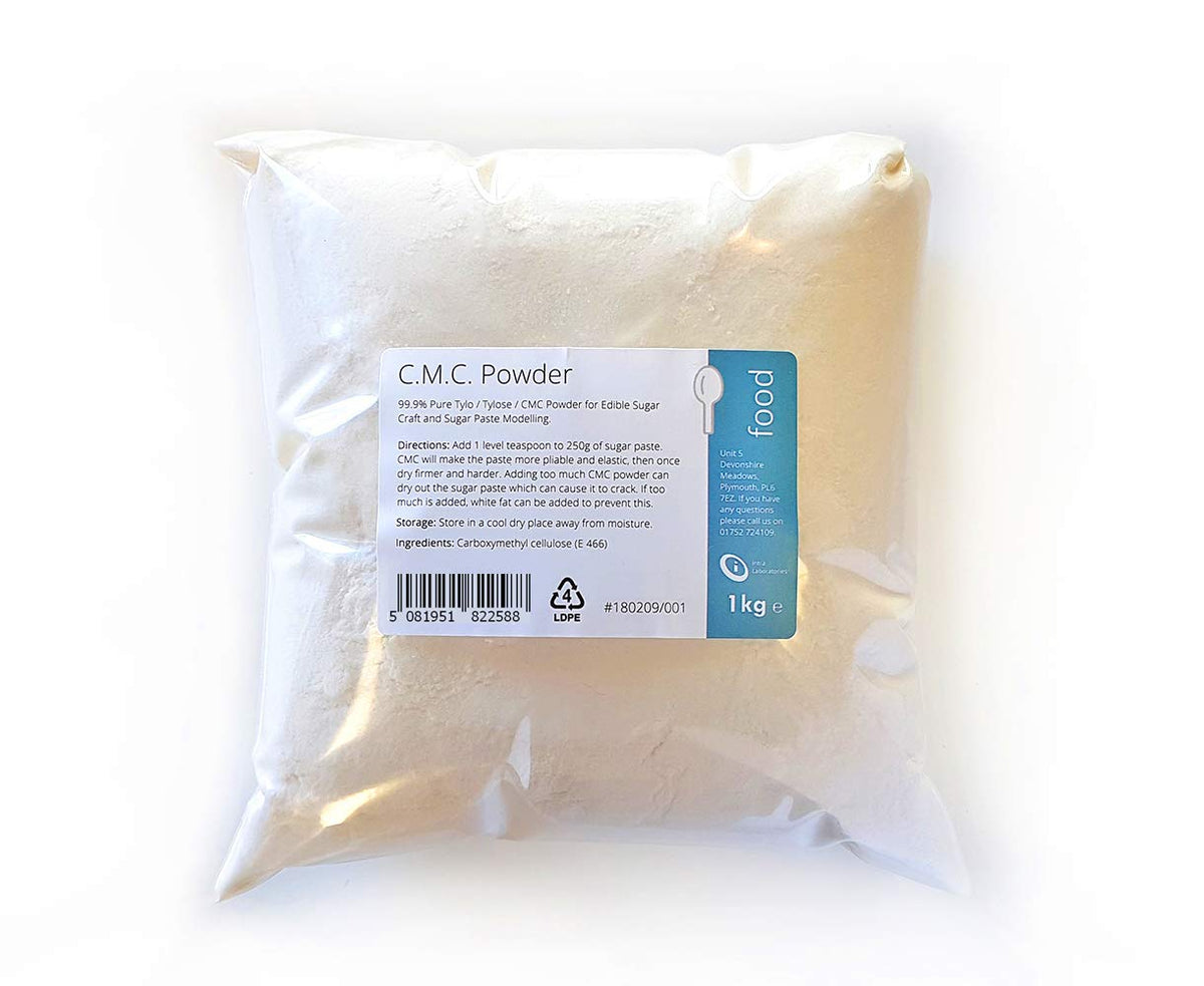 Intralabs CMC Powder - 1kg | Edible Glue & Modelling Paste Ingredient | Food Grade