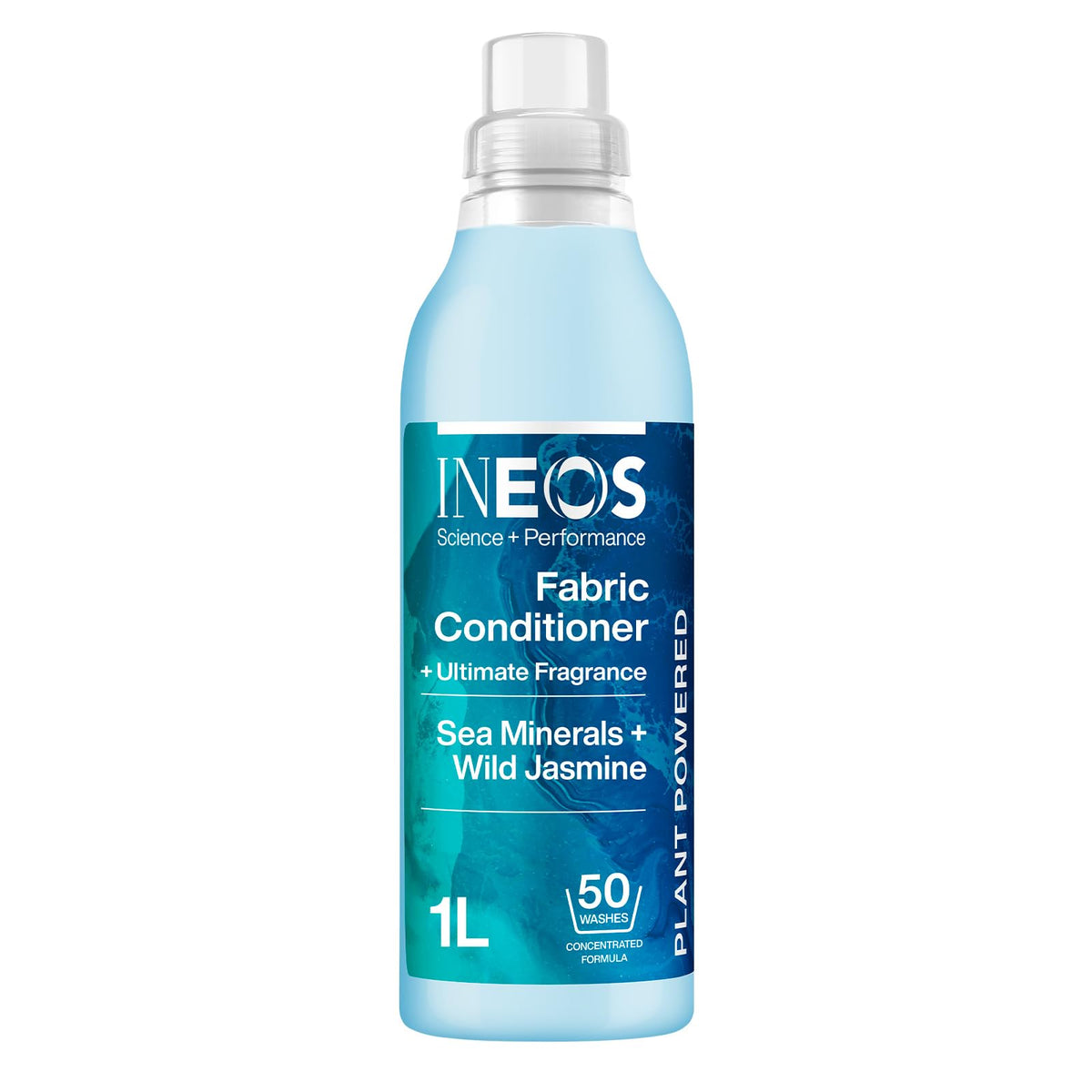 Ineos Liquid Fabric Softener - Sea Minerals & Wild Jasmine Scent, 1L Pack
