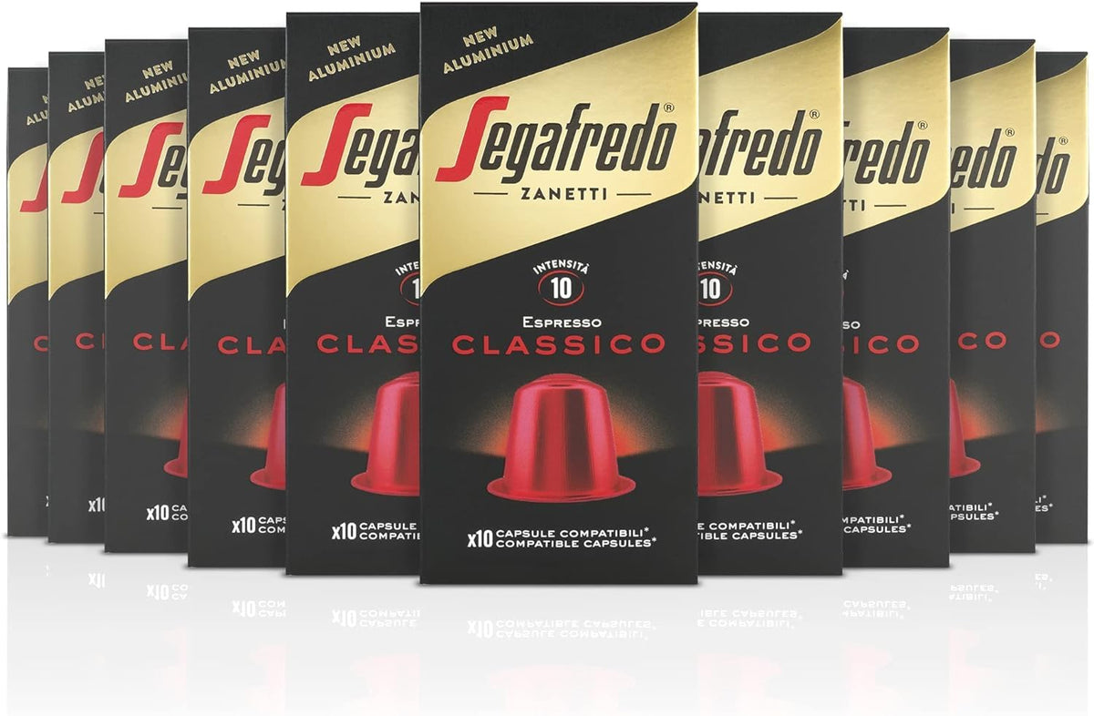Segafredo Zanetti Classico Coffee Capsules - Intensity 10 Medium Roast | 10 Count Pack