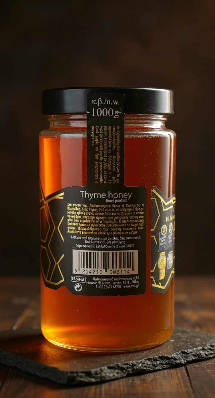 Melissokomiki Dodecanesse Greek Thyme Honey - Award-Winning Taste | 1 kg 6