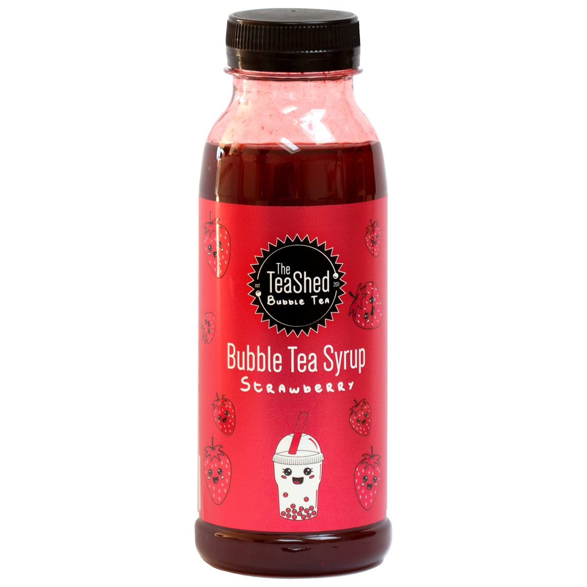 The TeaShed Strawberry Bubble Tea Syrup - 11 Servings | 330ml 1