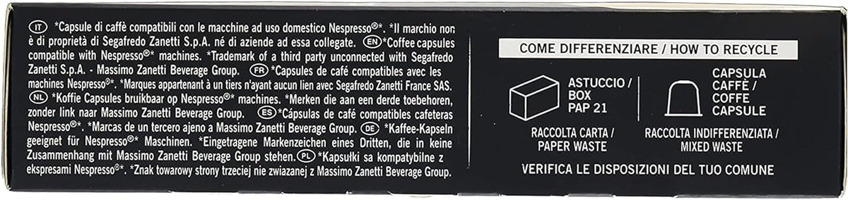 Segafredo Zanetti Aluminum Line Decaffeinated Capsules - Intensity 7 Medium Roast | 10 Count 5