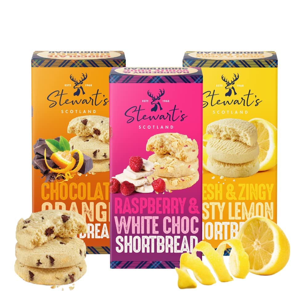 Stewart's Signature Refreshing Collection Shortbread - 3 Flavors | 480g | 2023 Release