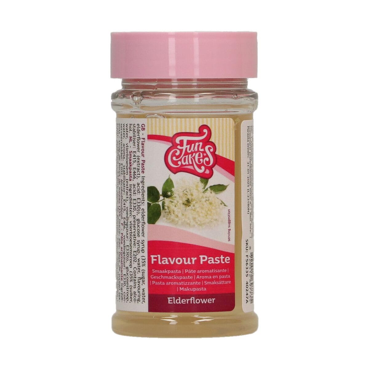 FunCakes Elderflower Flavour Paste - 100g | Bake Stable | Halal 1