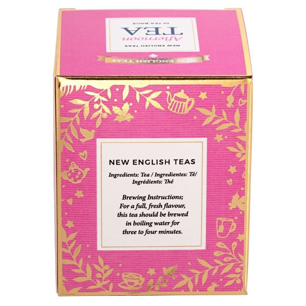 New English Teas Christmas English Afternoon Tea - 10 Teabags | Pink Carton 3