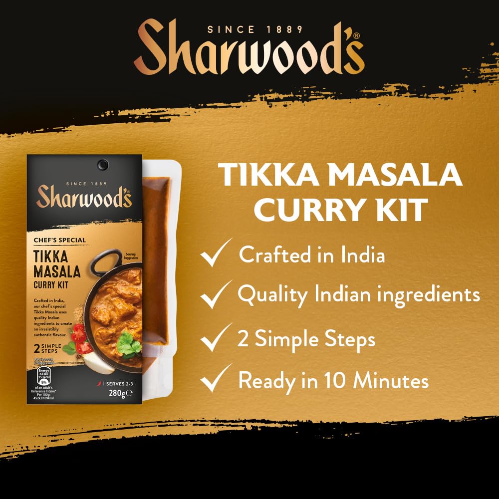 Sharwood's Tikka Masala Curry Kit - 280g Pack of 5 5