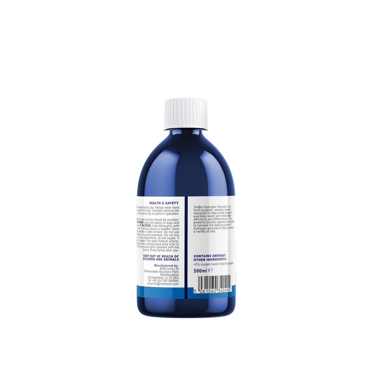 OxiBlu Hydrogen Peroxide 3% - All-Purpose Cleaner | 500ml | Antibacterial 2