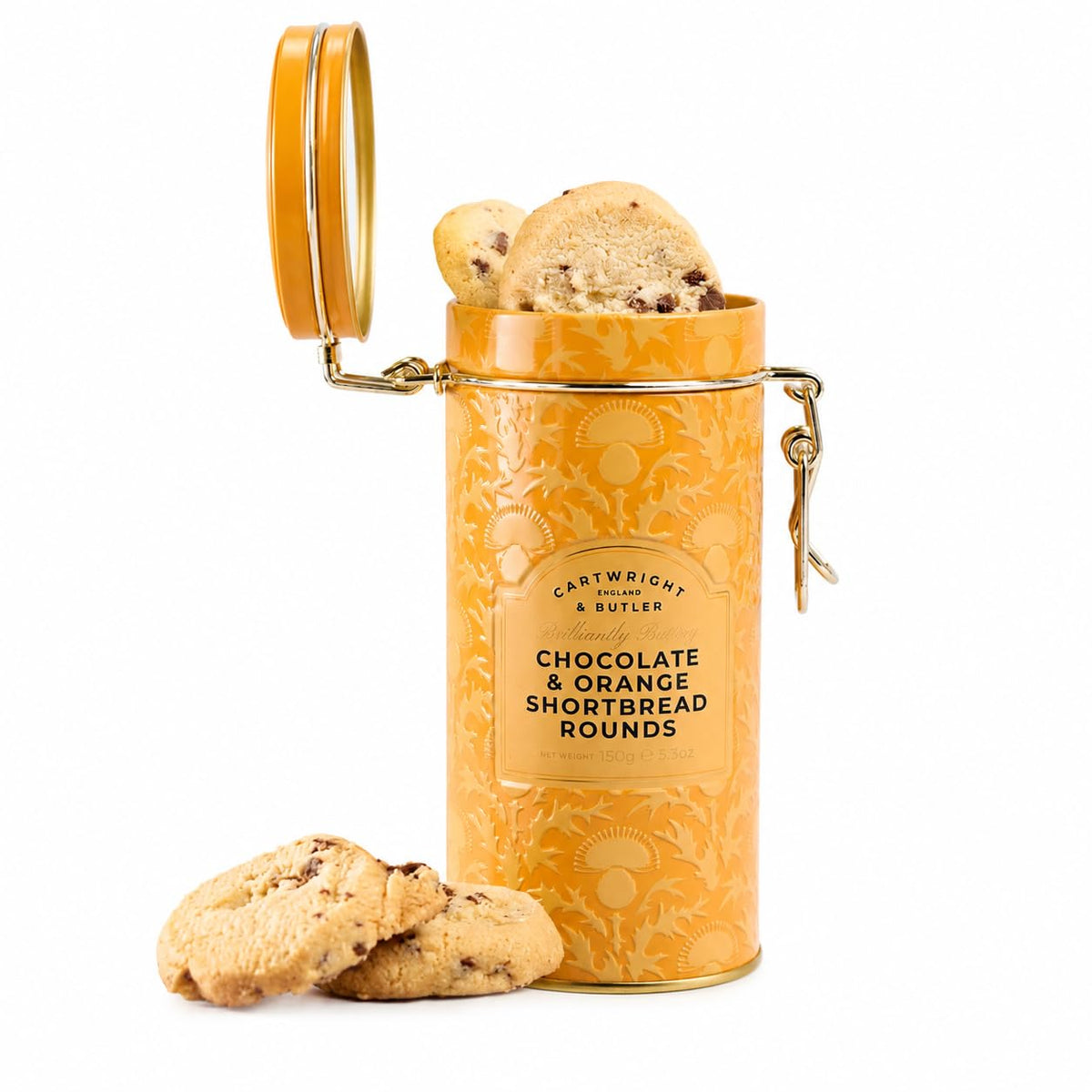 Cartwright & Butler Chocolate & Orange Shortbread Rounds - 150g