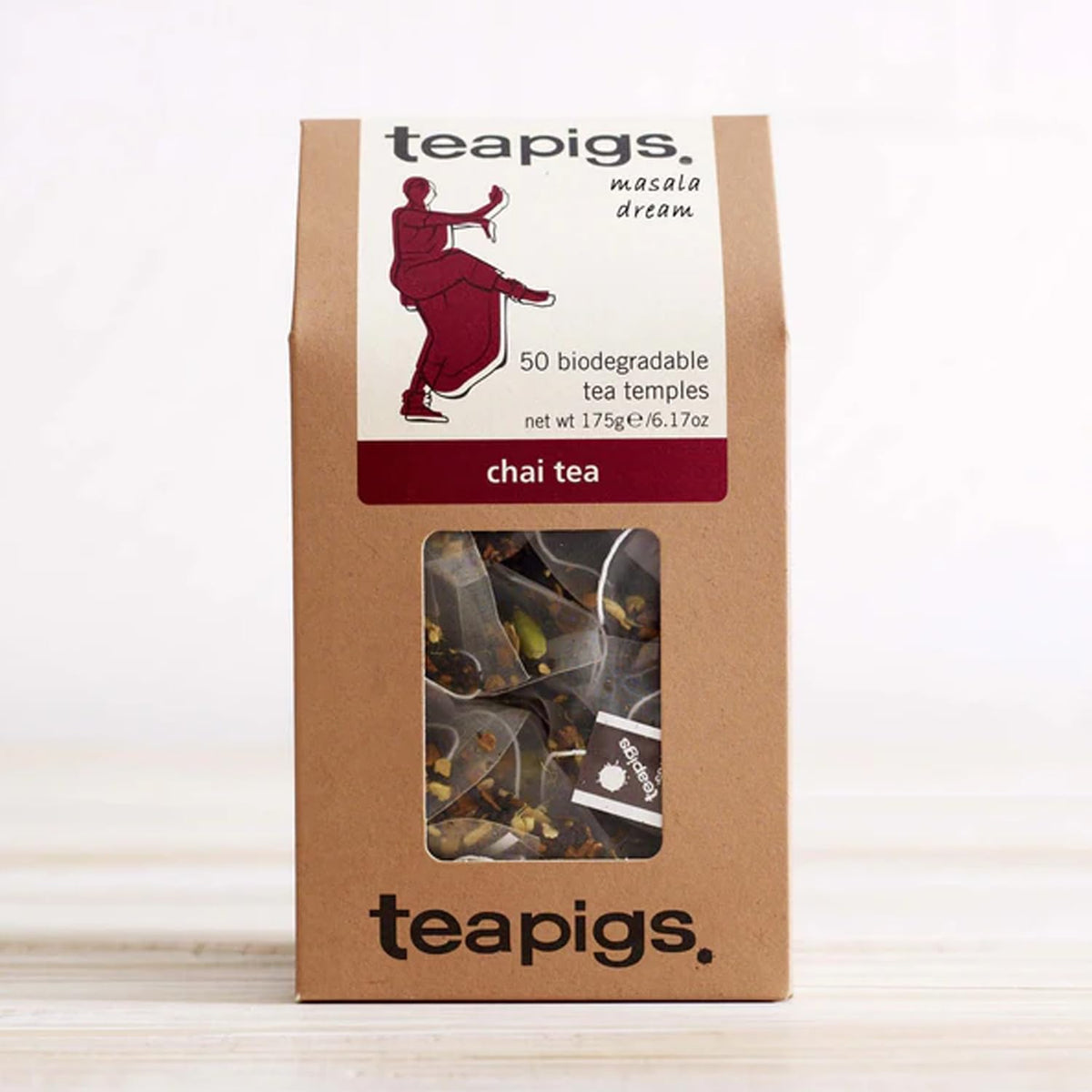 teapigs Chai Tea Bags - Authentic Spiced Blend, Whole Leaf Quality, 100 Count (Pack of 2)