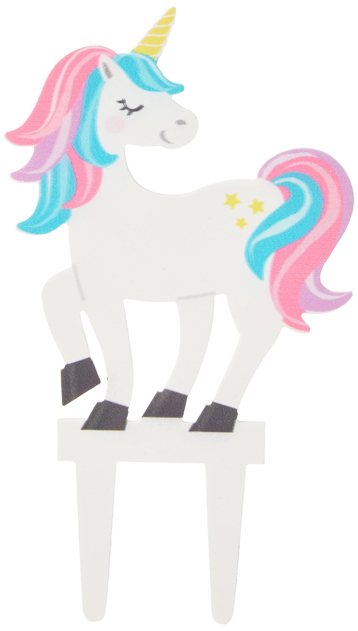 Culpitt Unicorn Pic Cake Topper - Gum Paste, 5 x 17.5 cm, Multicolour