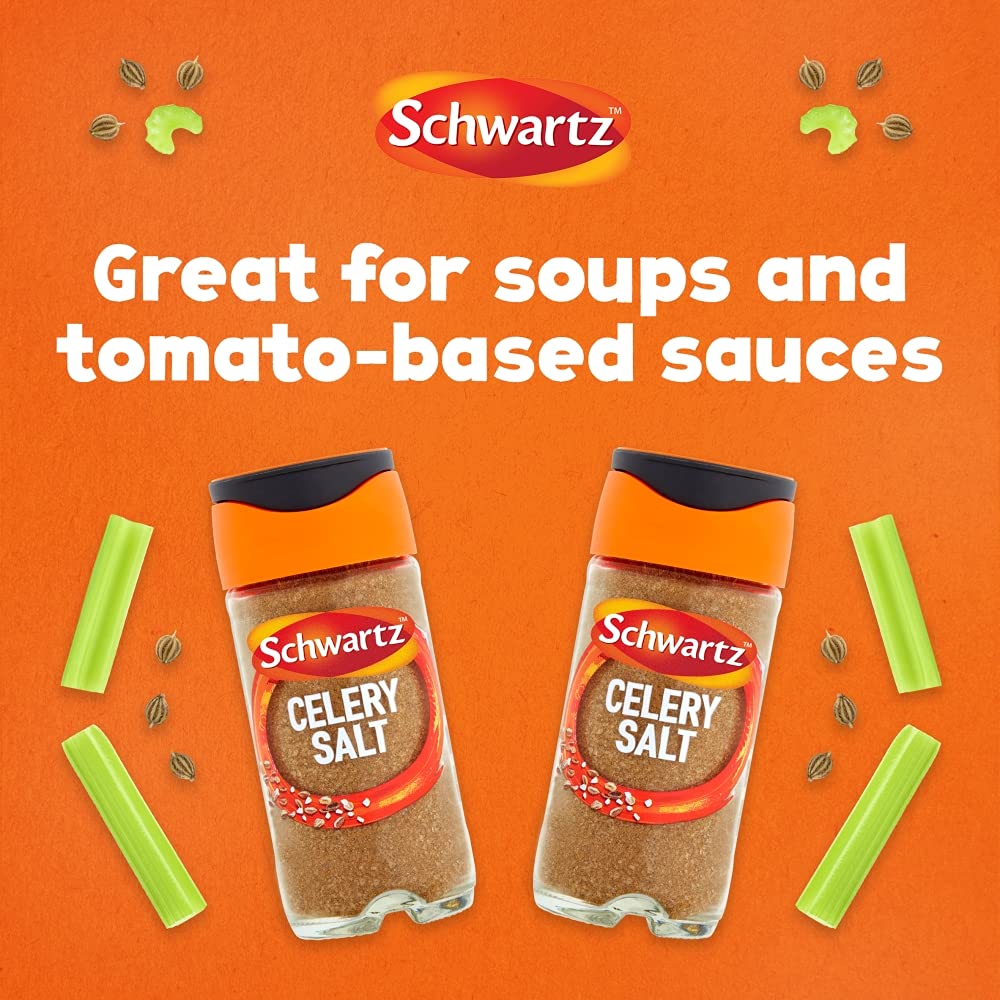 Schwartz Celery Salt - Rich Savoury Flavour | 72g Jar | Pack of 6 4