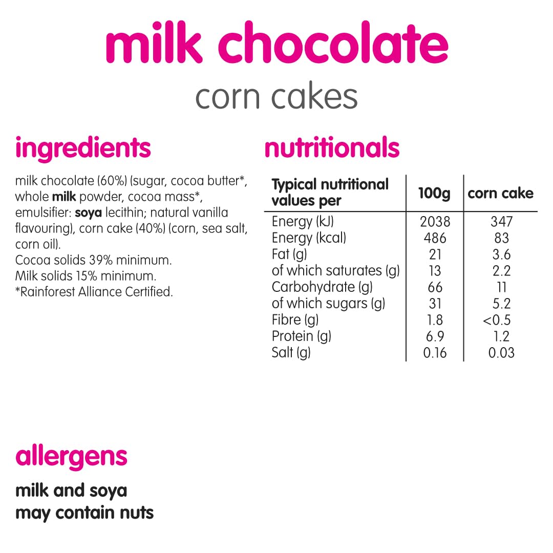 itsu Milk Chocolate Corn Cakes - Gluten Free | Pack of 4 | 136g 3