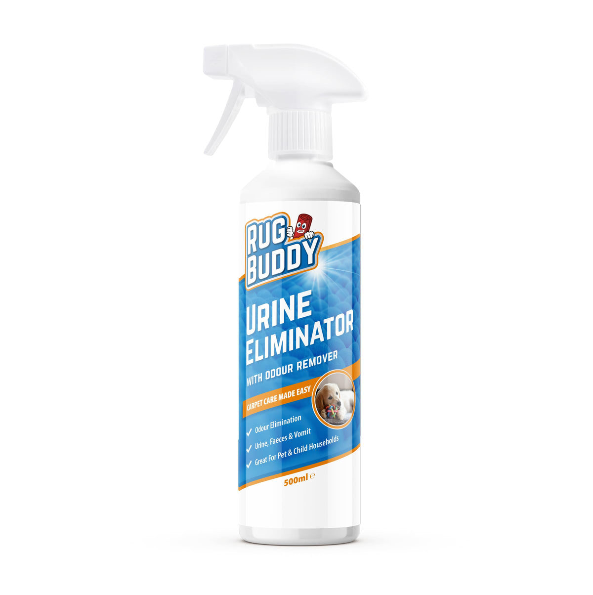 Rug Buddy Urine Eliminator - Enzyme-Based Stain & Odor Remover for Carpet & Upholstery | 500ml