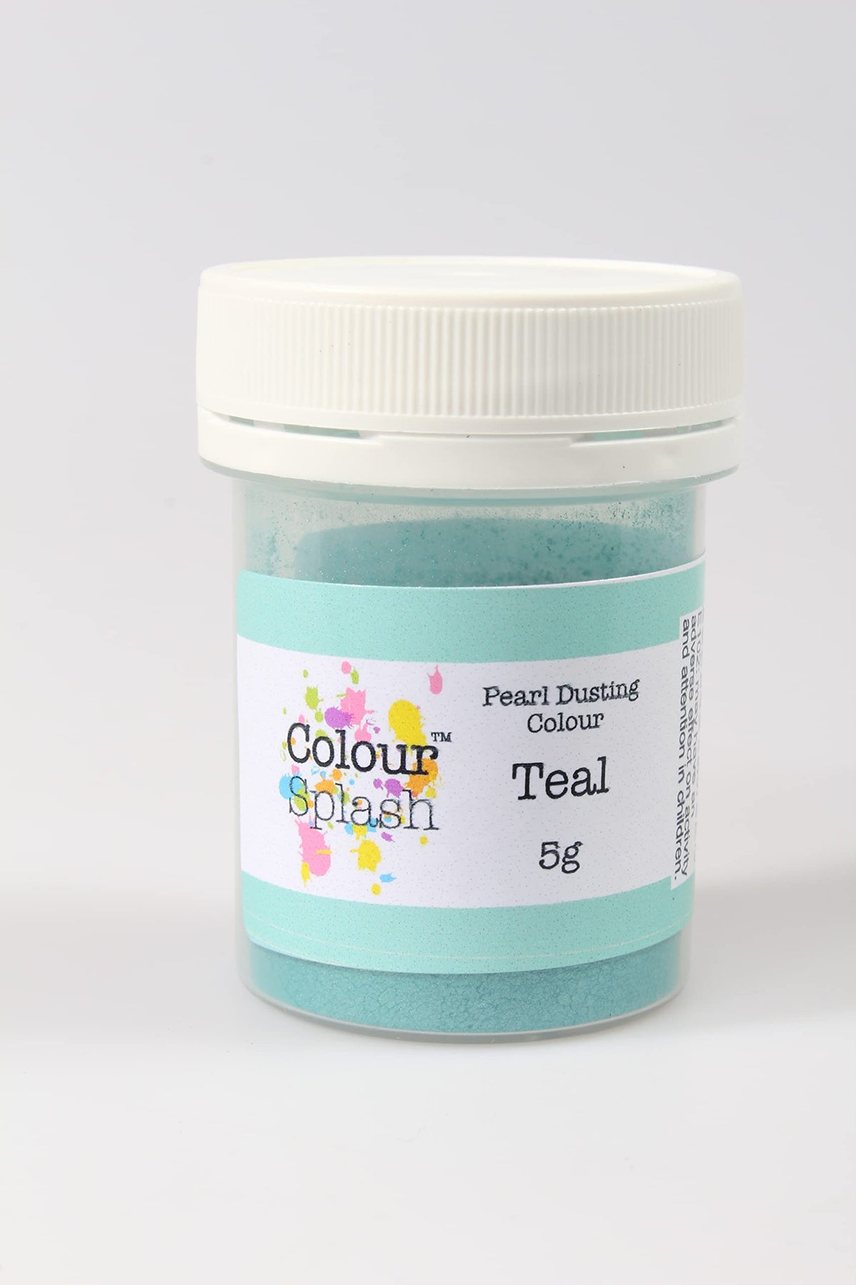 Colour Splash Pearl Food Colouring Dust - Edible Lustre Finish | 5g Jar | Teal