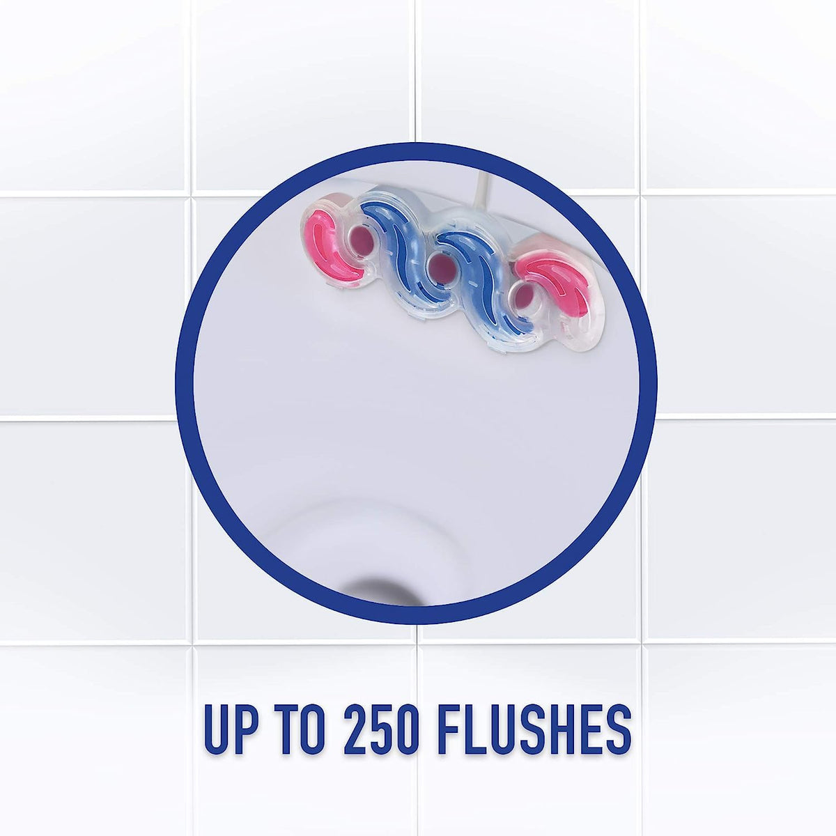 Harpic Active Fresh Toilet Rim Block Tropical Blossom - Prevents Limescale | Lasts up to 4 weeks | Pack of 1 4