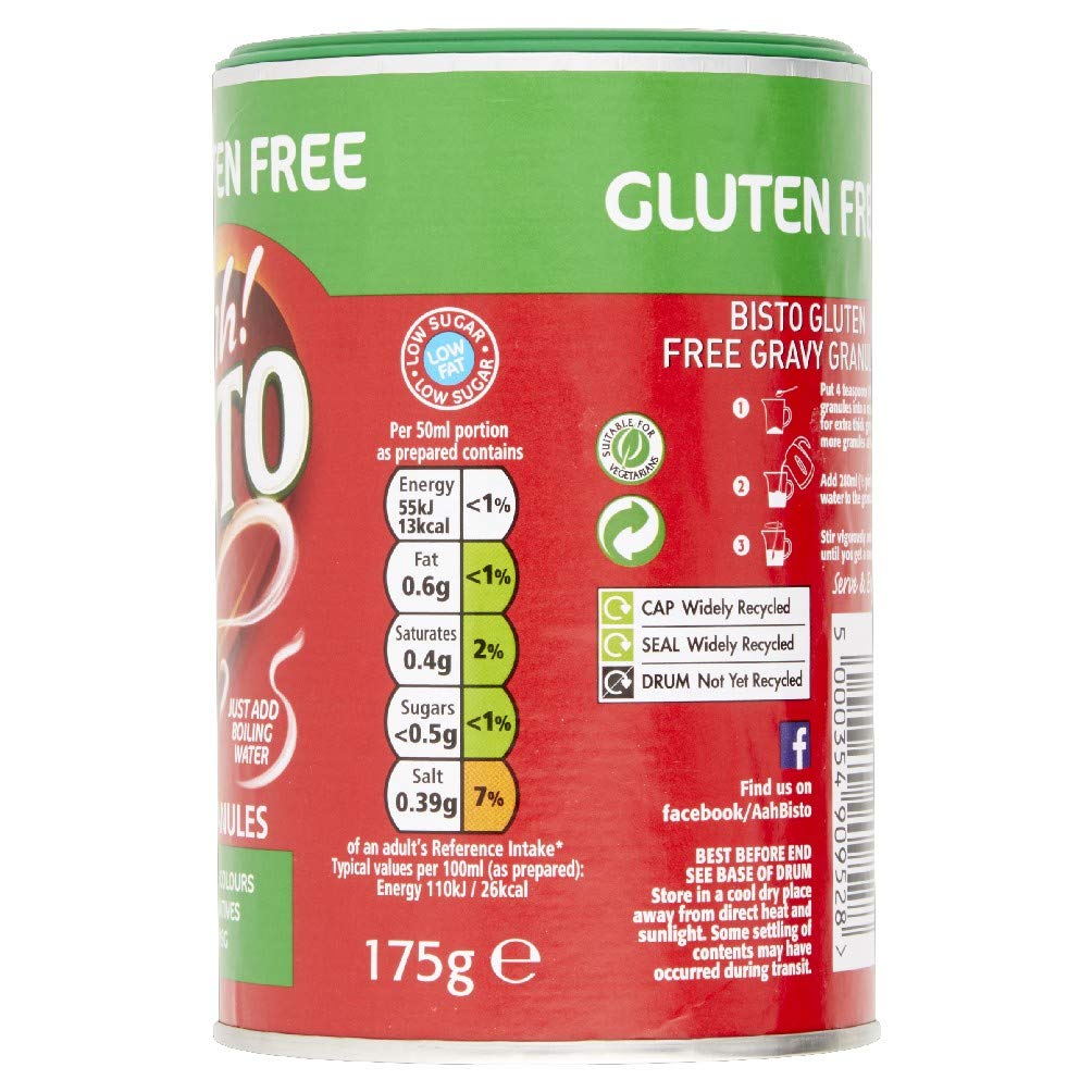 Bisto Gluten Free Vegetable Gravy Granules - 175g (Pack of 2) 7