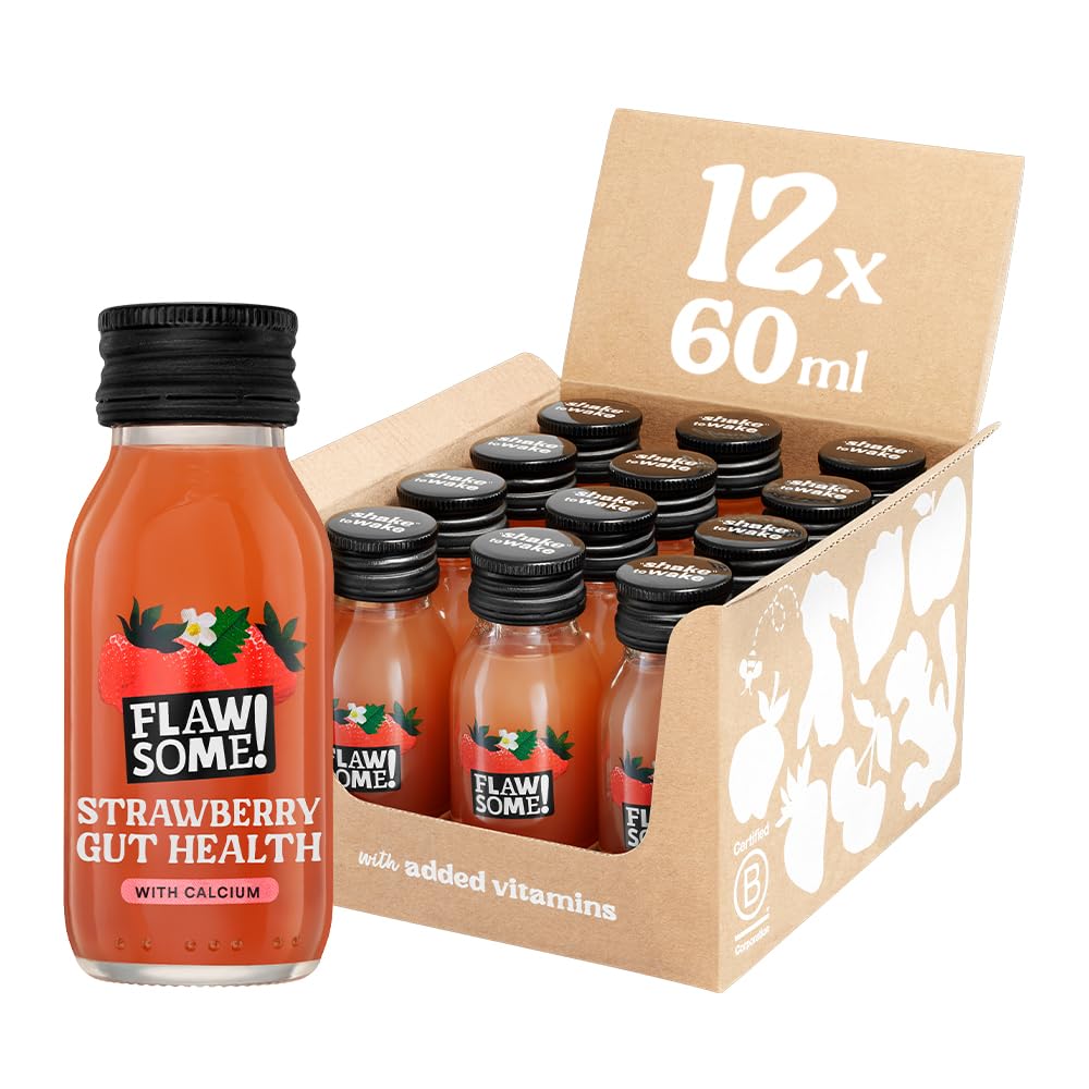 Flawsome! Prebiotic Shots - Gut Health | 12 x 60ml Shots | 3g Prebiotic Fibre