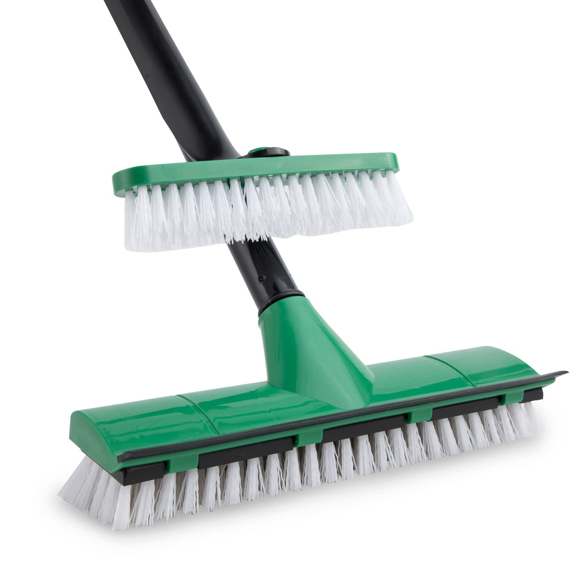 Eyliden Bathroom Cleaning Brush - 2 Pack with Long Adjustable Handle & Scraper | Green 8