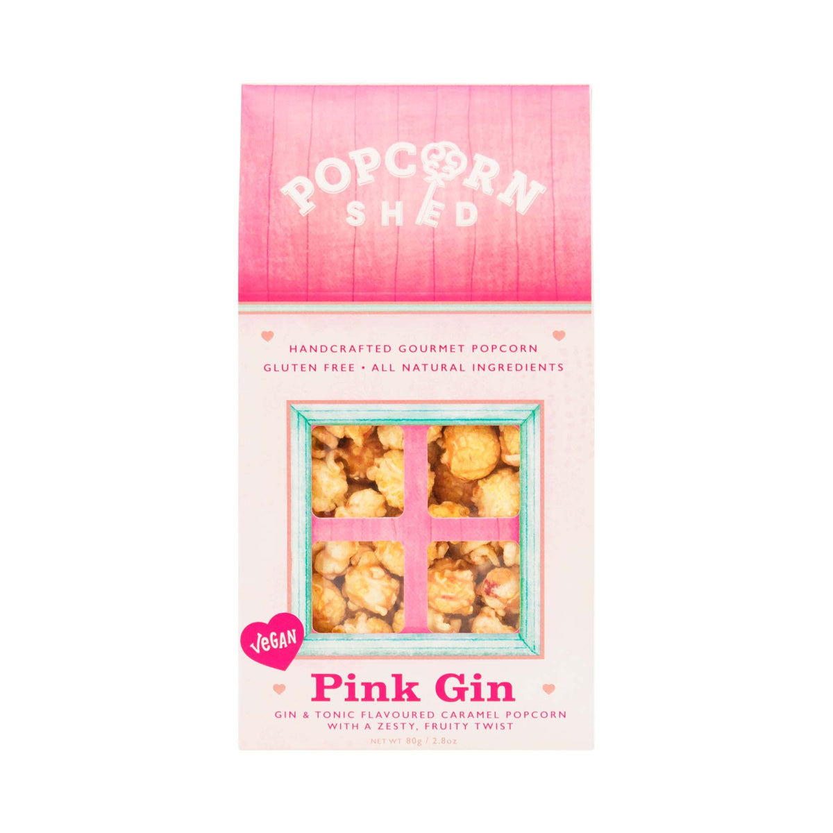 Popcorn Shed Pink Gin Gourmet Popcorn - 100g | Gluten Free | Vegan 4