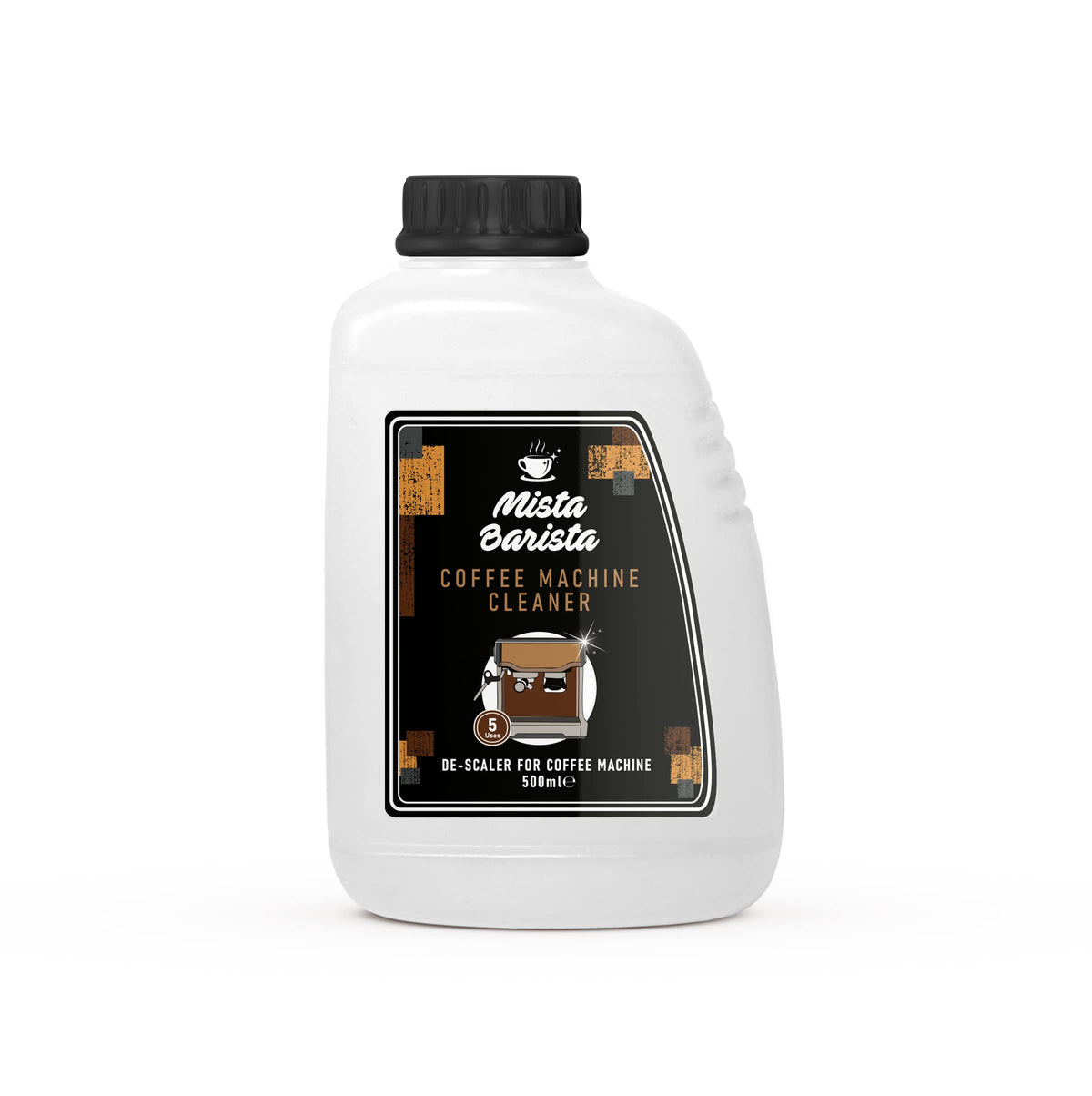Mista Barista Coffee Machine Cleaner and Descaler - 5 Applications | 500ml Liquid