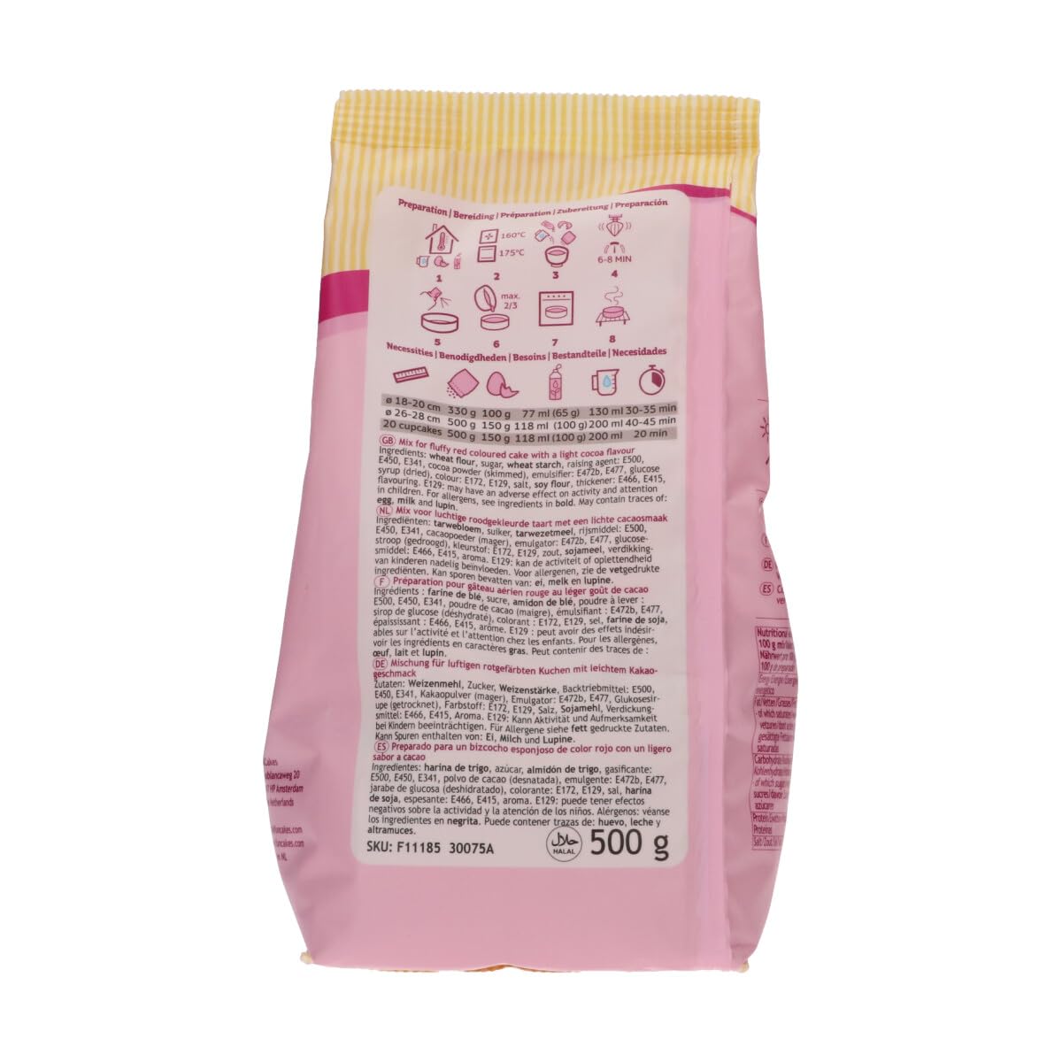 FunCakes Red Velvet Cake Mix - 500g Pack | Soft & Fluffy Texture | Easy Preparation 4