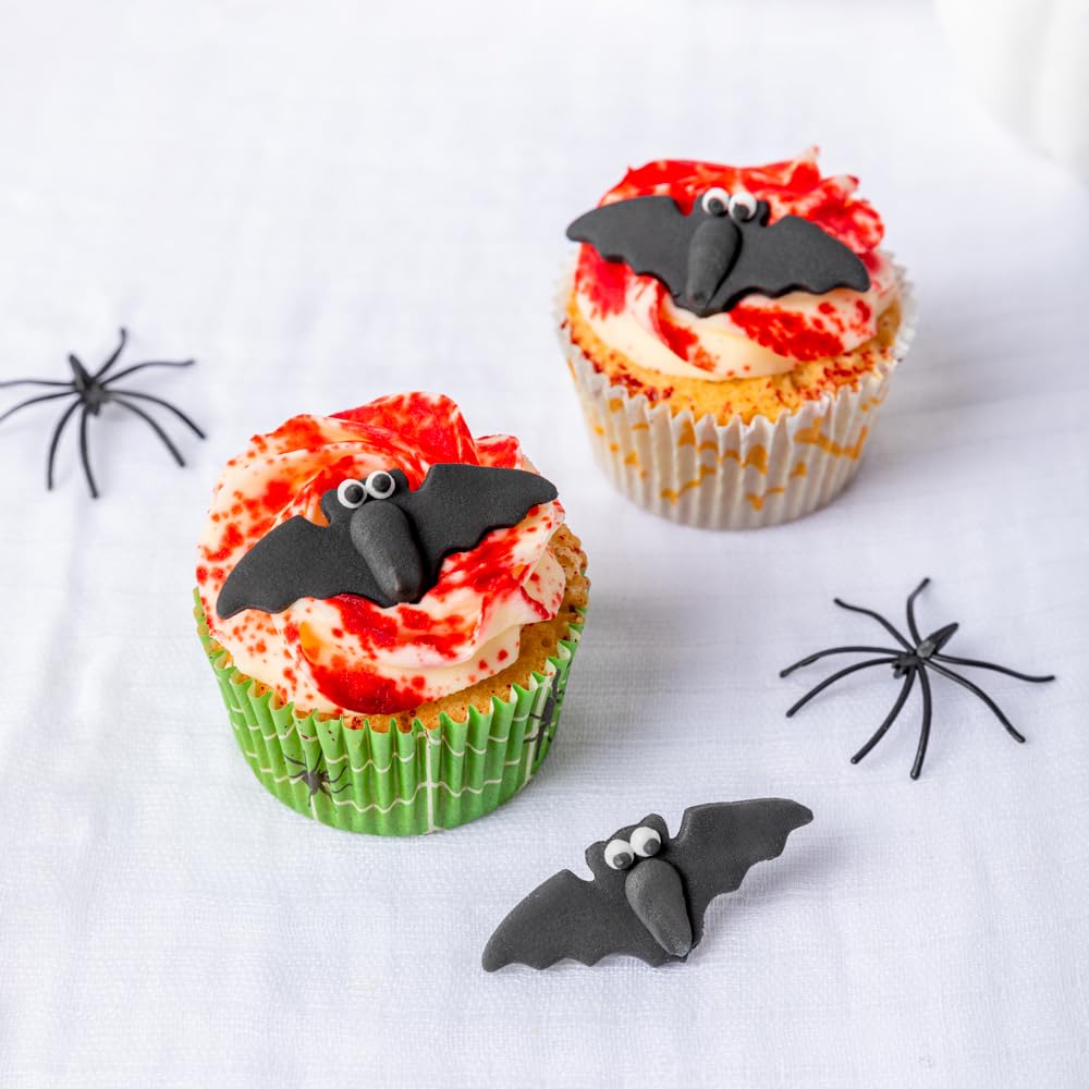 Anniversary House Neon Fondant Spiders - 6 Pieces, 4cm Each | Edible Cake Toppers 7