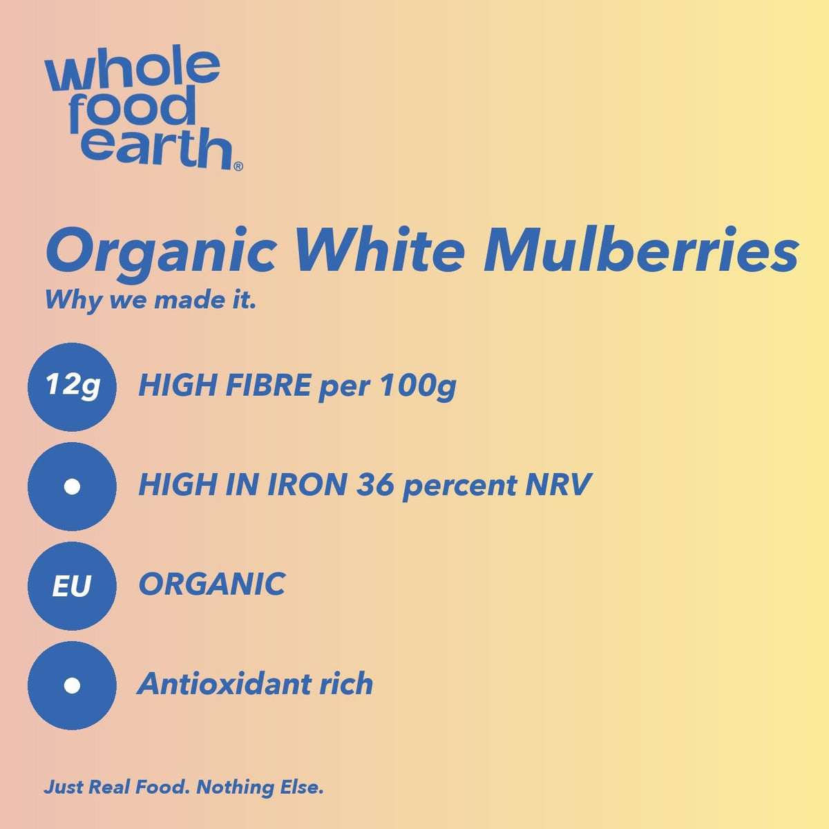 Wholefood Earth Organic Dried White Mulberries - 500g | Raw | Sundried 6